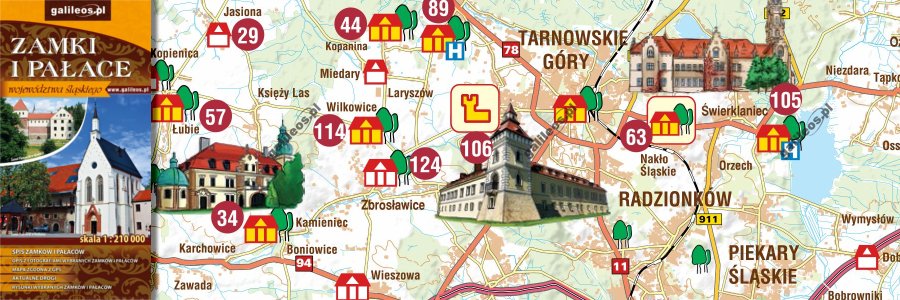Okładka Zamki i pałace województwa śląskiego