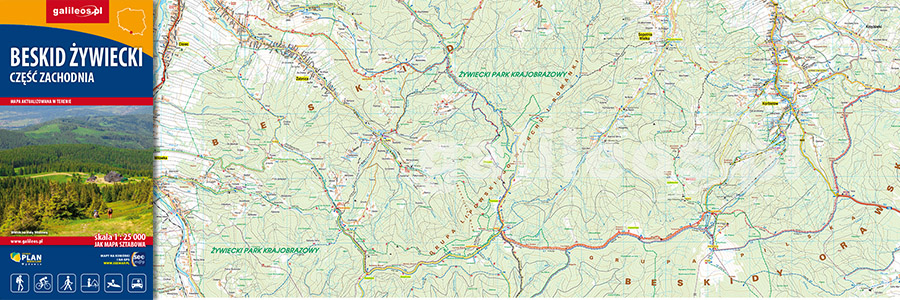 Okładka Beskid Żywiecki, część zachodnia