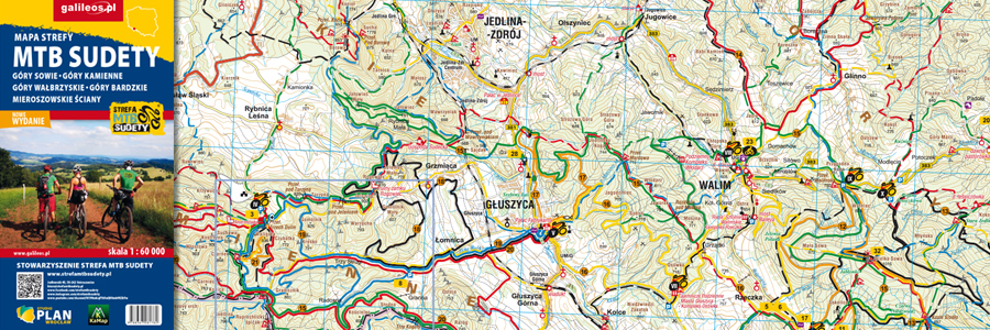 Okładka Mapa tras rowerowych MTB